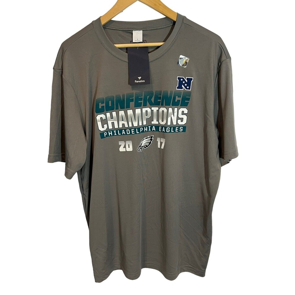 Fanatics Philadelphia Eagles 2017 Conference Champions T Shirt - Size XL NWT